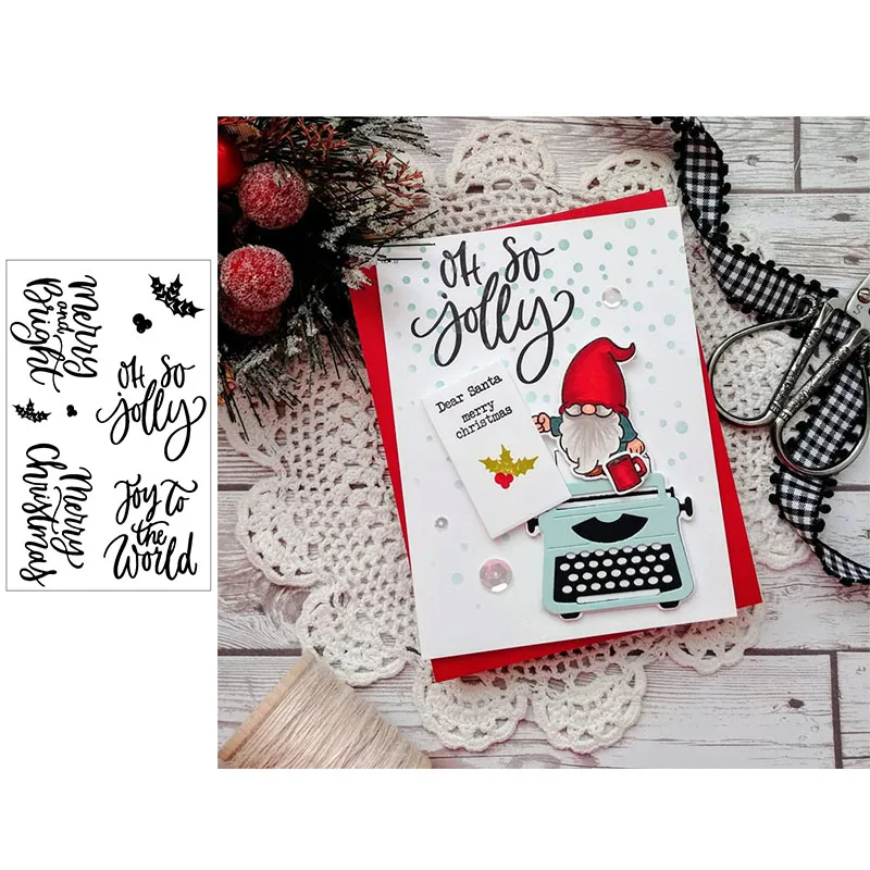 Merry Christmas And Joy To The World Words Clear Silicone Stamp/Seal for DIY Scrapbooking/Photo Album Decorative Clear Stamps
Merry Christmas And Joy To The World Words Clear Silicone Stamp/Seal for DIY Scrapbooking/Photo Album Decorative Clear Stamps
