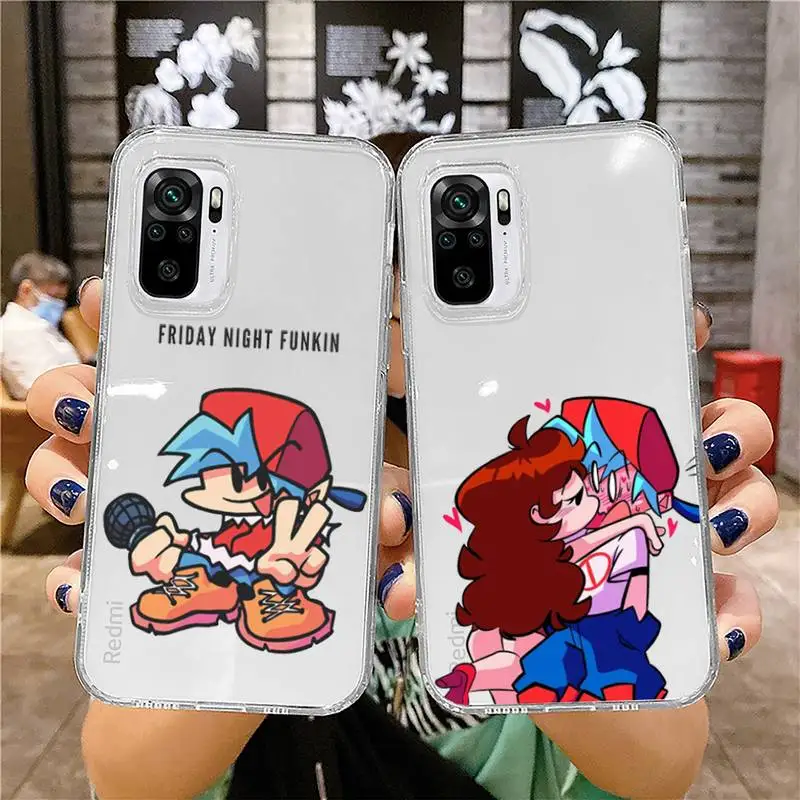 Friday Night Funkin Game Phone Case Transparent for Xiaomi mi 10T 11 Redmi note 7 8 9 9S 10 9A 9T pro
Friday Night Funkin Game Phone Case Transparent for Xiaomi mi 10T 11 Redmi note 7 8 9 9S 10 9A 9T pro