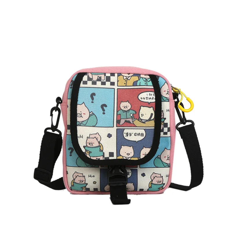 Japanese anime cartoon canvas student shoulder bag soft girl creative cute piggy diagonal bag canvas flip female coin purse
Japanese anime cartoon canvas student shoulder bag soft girl creative cute piggy diagonal bag canvas flip female coin purse