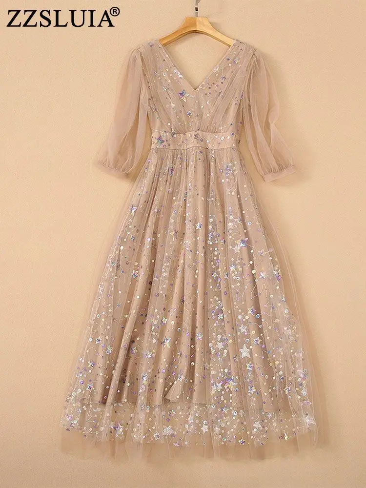 ZZSLUIA Prom Dresses For Women Sequined Patchwork Designer Slim Elegant Long Dress Fashion Party Dress One Piece Female Clothing 
ZZSLUIA Prom Dresses For Women Sequined Patchwork Designer Slim Elegant Long Dress Fashion Party Dress One Piece Female Clothing