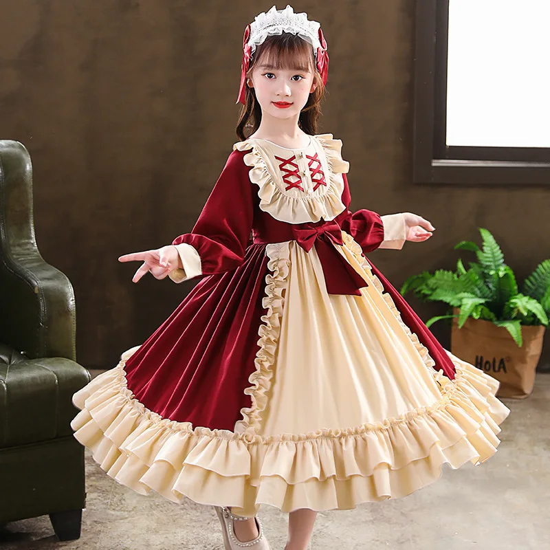 Teens Christmas Dress Girl Lace Ruched Fluffy Girls Winter Dress spring Kids Dresses For Girls Lolita Kids Clothes Girl dress
Teens Christmas Dress Girl Lace Ruched Fluffy Girls Winter Dress spring Kids Dresses For Girls Lolita Kids Clothes Girl dress