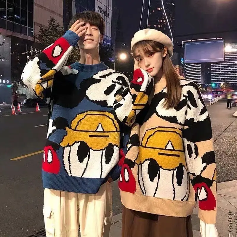 Autumn and winter ins sweater male students loose handsome sweater Korean style trend couples dress lazy Hong Kong style coat
Autumn and winter ins sweater male students loose handsome sweater Korean style trend couples dress lazy Hong Kong style coat