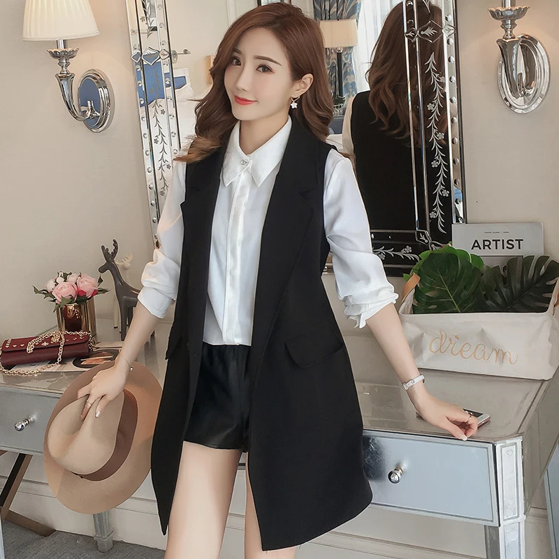 2021 New Spring Elegant Purple Women's Vest Office Lady Korean Long Sleeveless Jacket Fashion Slim Black Female Coat Veste Femme
2021 New Spring Elegant Purple Women's Vest Office Lady Korean Long Sleeveless Jacket Fashion Slim Black Female Coat Veste Femme