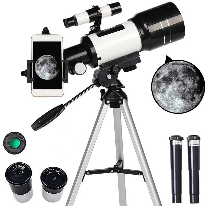 Professional Astronomical Telescope Monocular 150X Refractive Space Telescope Outdoor Travel Spotting Scope with Tripod
Professional Astronomical Telescope Monocular 150X Refractive Space Telescope Outdoor Travel Spotting Scope with Tripod