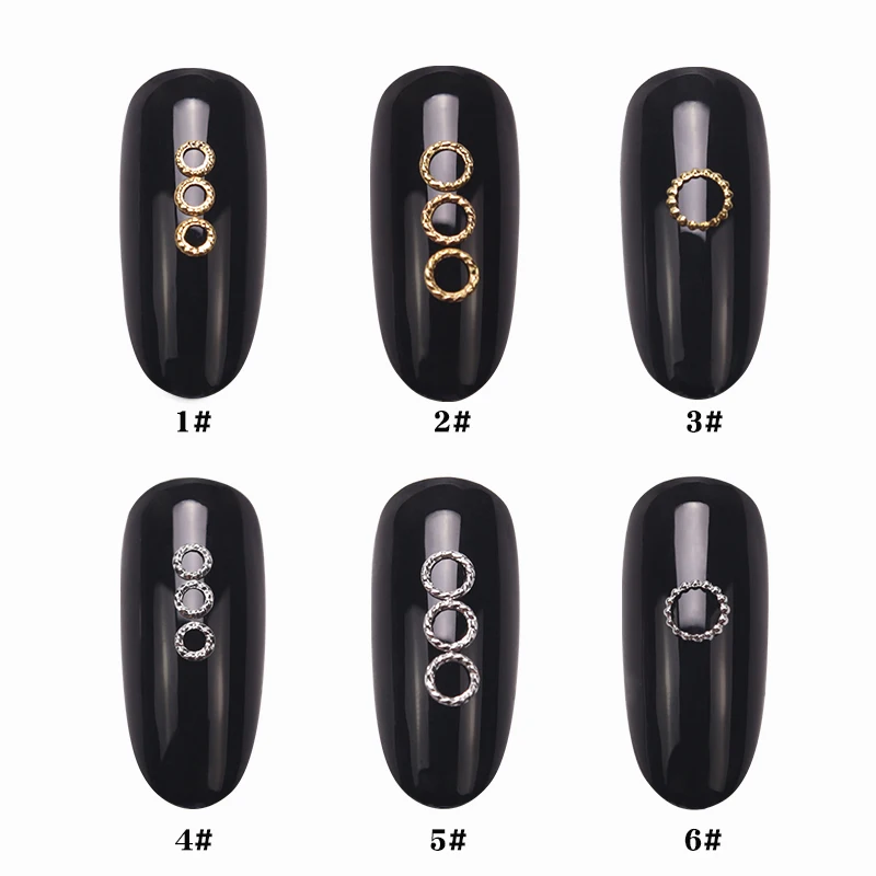 100 Pcs New 3D Nail Art Deco Silver Mini Japan Gold Alloy Hollow Rivet Hardware Tools Kawaii Circle Nail
100 Pcs New 3D Nail Art Deco Silver Mini Japan Gold Alloy Hollow Rivet Hardware Tools Kawaii Circle Nail