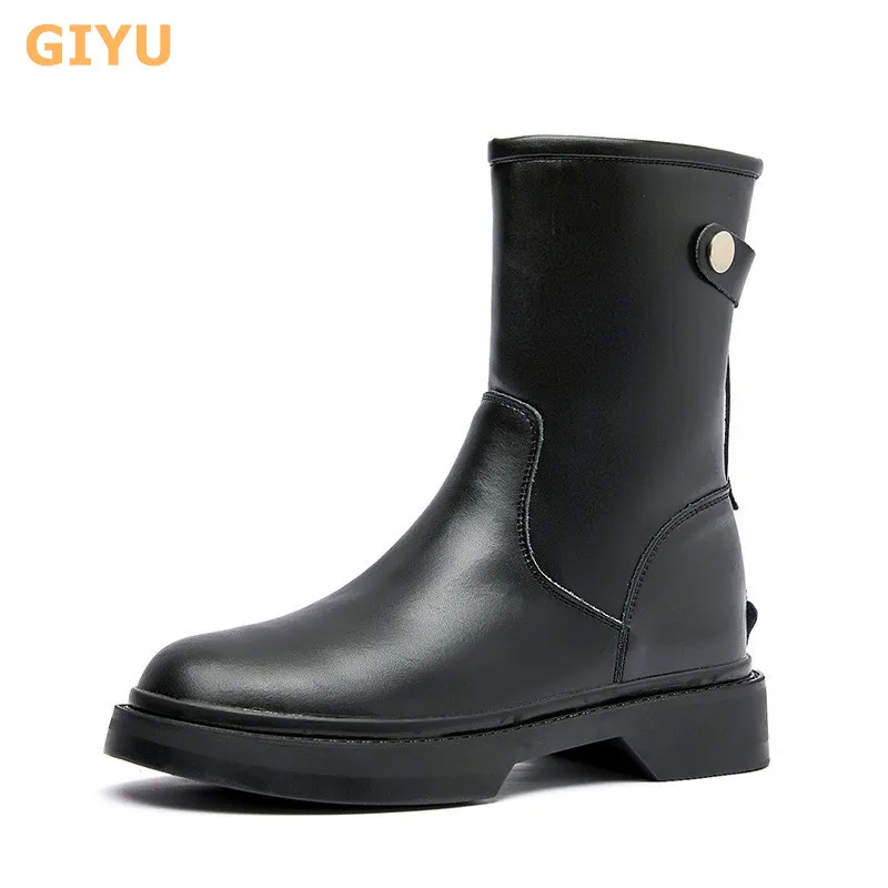 Genuine Leather Platform Women's Martin Shoes Chunky Zipper Short Boots 2021 Autumn Motorcycle Boots Black Mid-Calf Combat Boots
Genuine Leather Platform Women's Martin Shoes Chunky Zipper Short Boots 2021 Autumn Motorcycle Boots Black Mid-Calf Combat Boots