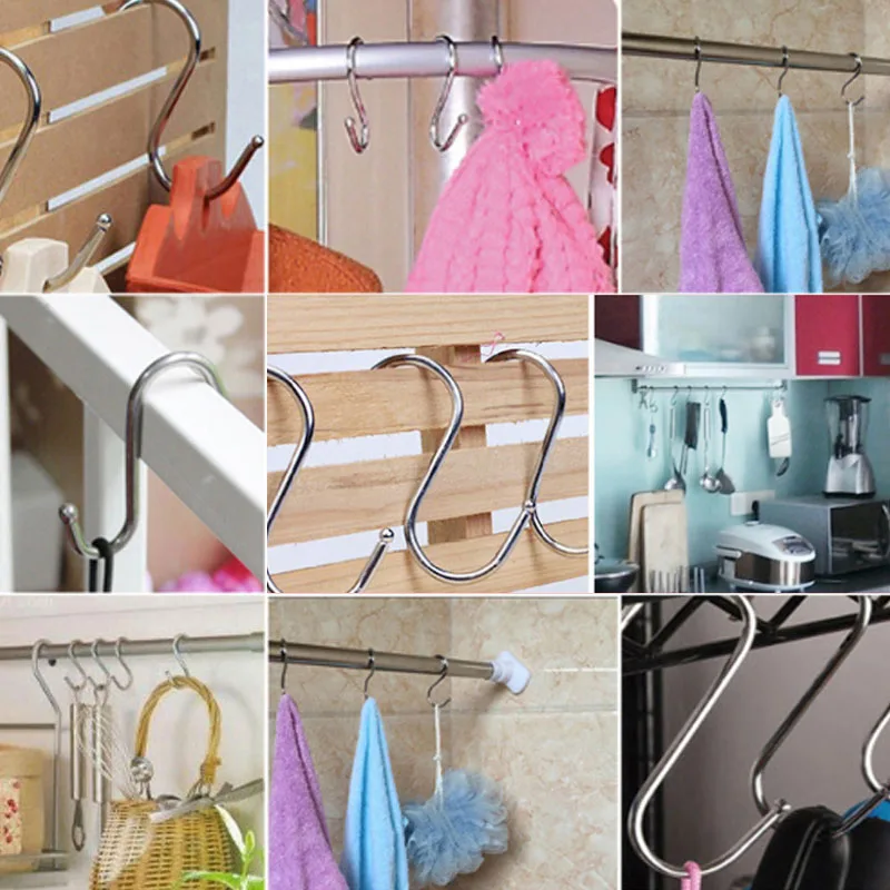 10pcs/set 304 stainless steel S type Super load-bearing metal bedroom hook up Hanger Clothes Storage Rack Tool kitchen
10pcs/set 304 stainless steel S type Super load-bearing metal bedroom hook up Hanger Clothes Storage Rack Tool kitchen