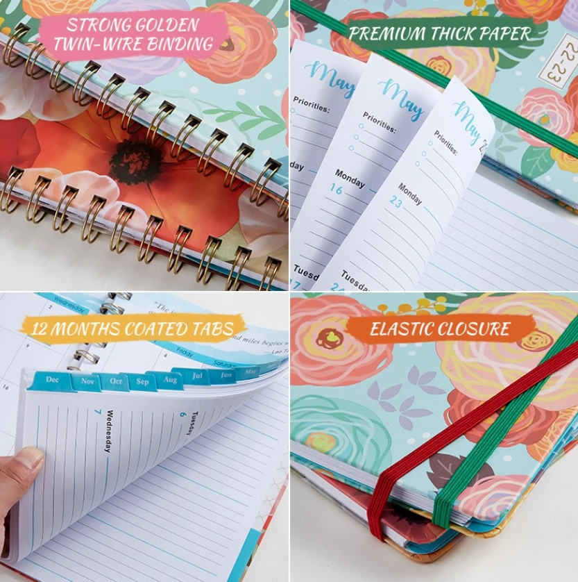 2022 A5 Daily Weekly Planner Agenda Bandage Spiral Notebook Weekly Goals Habit Schedules Stationery Office School Supplie
2022 A5 Daily Weekly Planner Agenda Bandage Spiral Notebook Weekly Goals Habit Schedules Stationery Office School Supplie