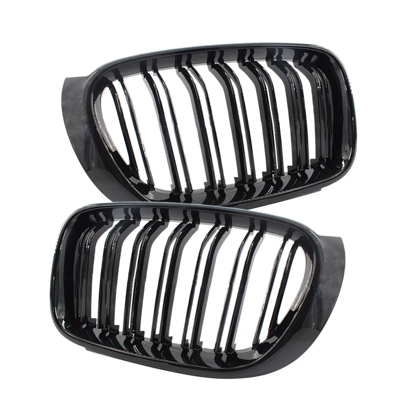 

51137367422 51117338571 51117338572 51137367421 Front Kidney Grill Grille Double Line Gloss Black Fit for BMW F25 X3 F26 X4