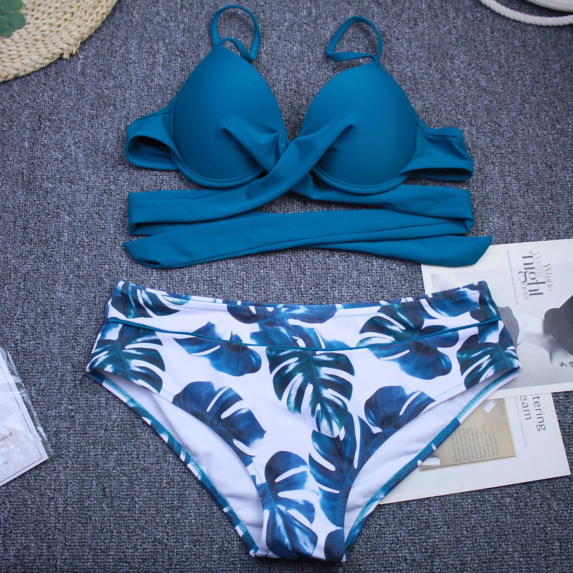 Women Push Up Floral Wrap Bikini Sets Sexy Two Pieces Swimsuits New Girl Beach Bathing Suits Swimwear
Women Push Up Floral Wrap Bikini Sets Sexy Two Pieces Swimsuits New Girl Beach Bathing Suits Swimwear