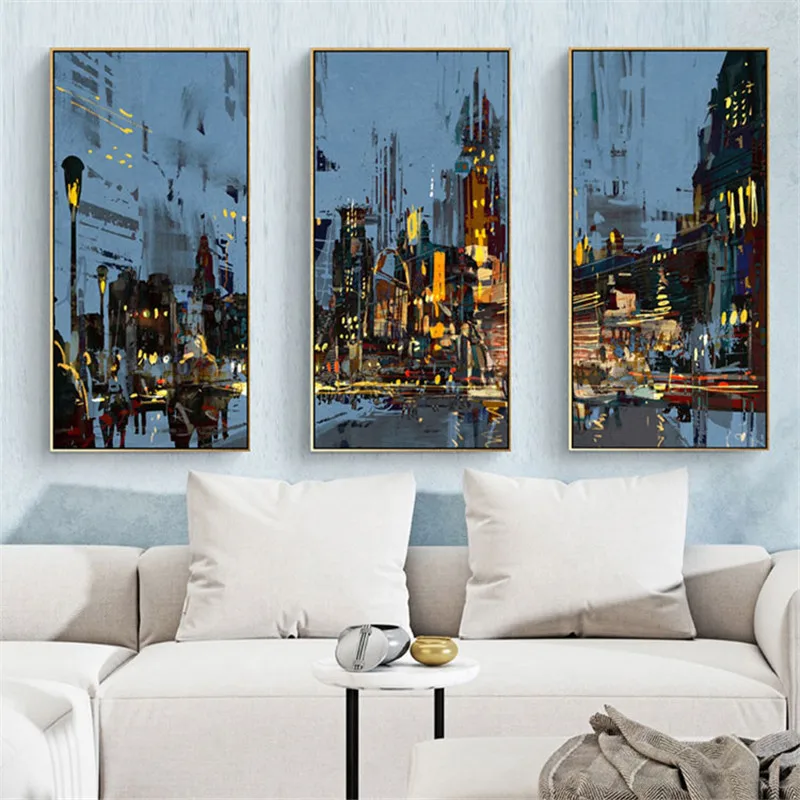 Nordic Abstract City Night View Personalized Home Decoration Painting Quiet night modern city canvas painting cuadros decorative
Nordic Abstract City Night View Personalized Home Decoration Painting Quiet night modern city canvas painting cuadros decorative