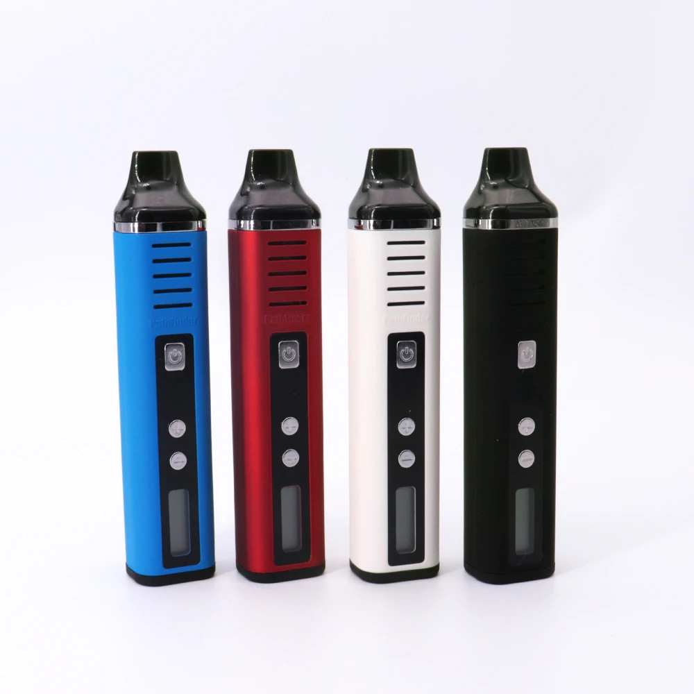 

Pathfinder V2 Dry Herb Vaporizer Kit Electronic Cigarette Vapor 2200mAh Temp Control Pathfinder II Herbal Wax Mod Vape Pen Kit