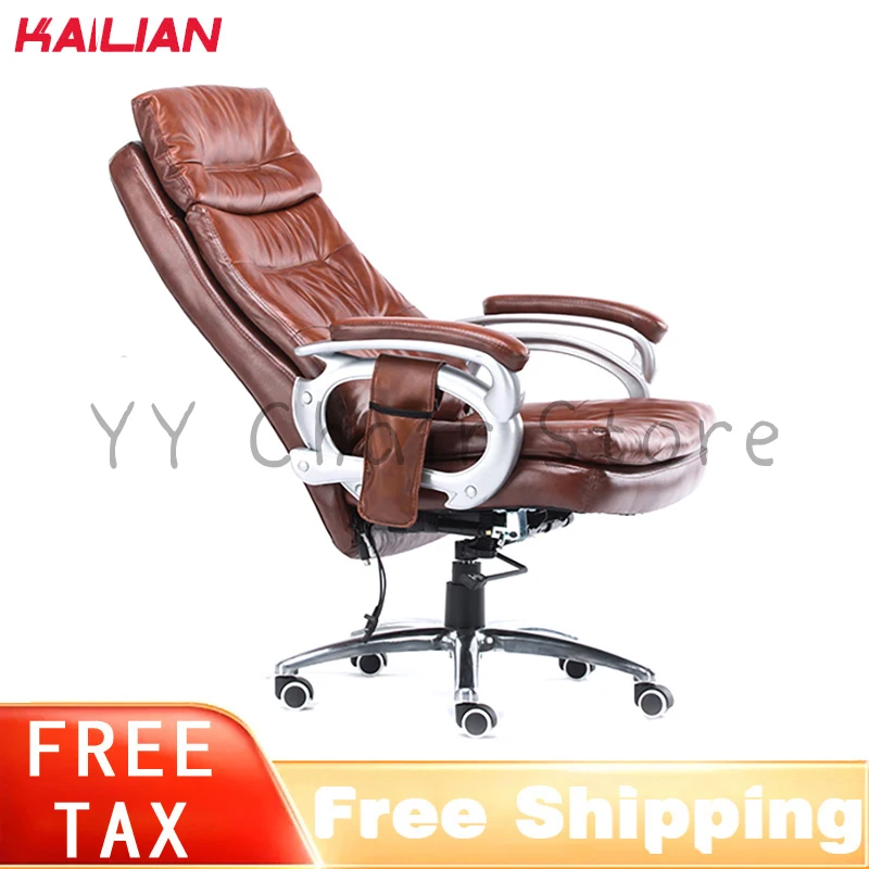 TAX FREE Kailian Boss Office Chair With Footrest Sillas De Oficina Vibration Massage Lie Down Swivel Comfortable Home Furniture
TAX FREE Kailian Boss Office Chair With Footrest Sillas De Oficina Vibration Massage Lie Down Swivel Comfortable Home Furniture