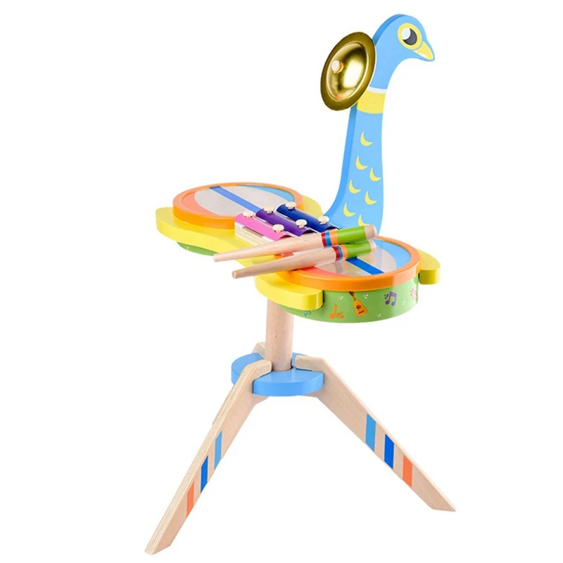 Baby Toys Peacock Drum Kit Children Musical Instruments Wooden Toys for Kids Xylophone Toys Hand on Piano Percussion
Baby Toys Peacock Drum Kit Children Musical Instruments Wooden Toys for Kids Xylophone Toys Hand on Piano Percussion