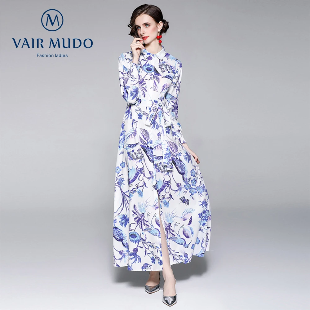 2021 Women Early Autumn Dress New Product Lapel Single-Breasted Dress Floral Print Big Swing Dress Women Elegant Female Y-188
2021 Women Early Autumn Dress New Product Lapel Single-Breasted Dress Floral Print Big Swing Dress Women Elegant Female Y-188