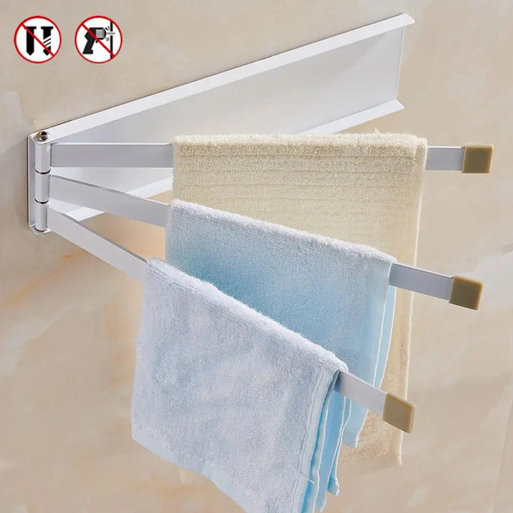 Metal Swing Towel Holder Rack 3 Arm Wall Mount Swivel Towel Bar Hanger Wall Mounted For Bathroom Storage Rack
Metal Swing Towel Holder Rack 3 Arm Wall Mount Swivel Towel Bar Hanger Wall Mounted For Bathroom Storage Rack