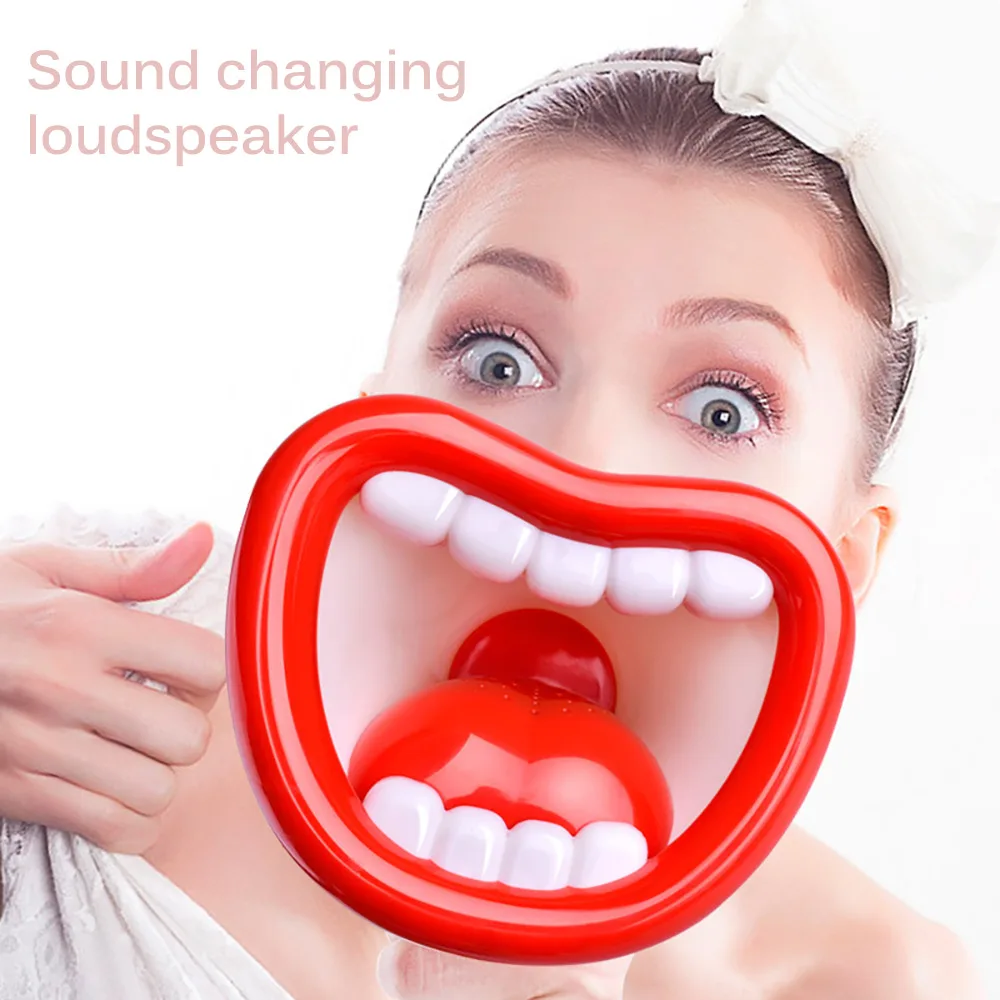 

Большой рот, Забавный мегафон игрушка с функцией записи, изменение голоса для детей, ручной микрофон, голосовые игрушки, разные цвета