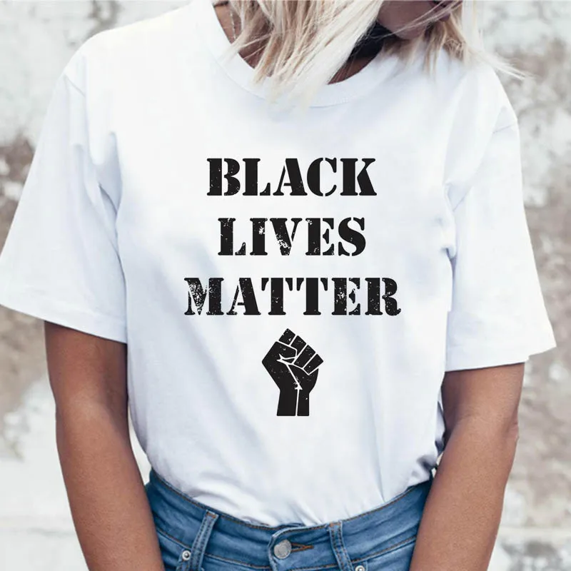 Black Lives Matter T-shirt female T-shirt is fun Korean clothing Harajuku graphic T-shirt top ulzzang female
Black Lives Matter T-shirt female T-shirt is fun Korean clothing Harajuku graphic T-shirt top ulzzang female