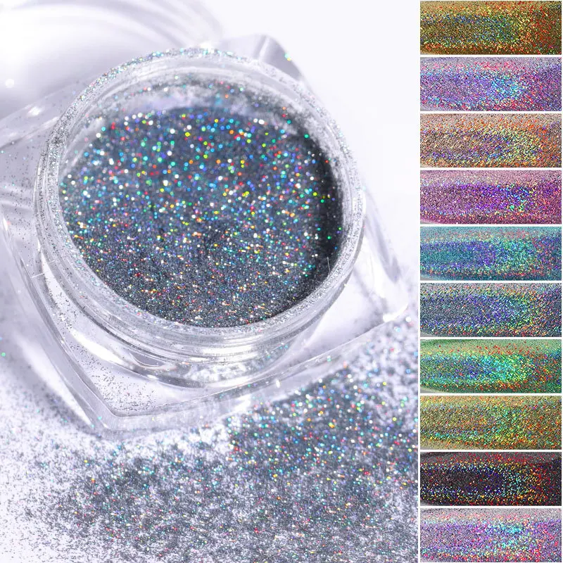 12 colors kit Laser Nail Glitter Holographic Powder Sequins Charms Flake Paillette Sparkly Pigment Dust For Manicure Pigment
12 colors kit Laser Nail Glitter Holographic Powder Sequins Charms Flake Paillette Sparkly Pigment Dust For Manicure Pigment