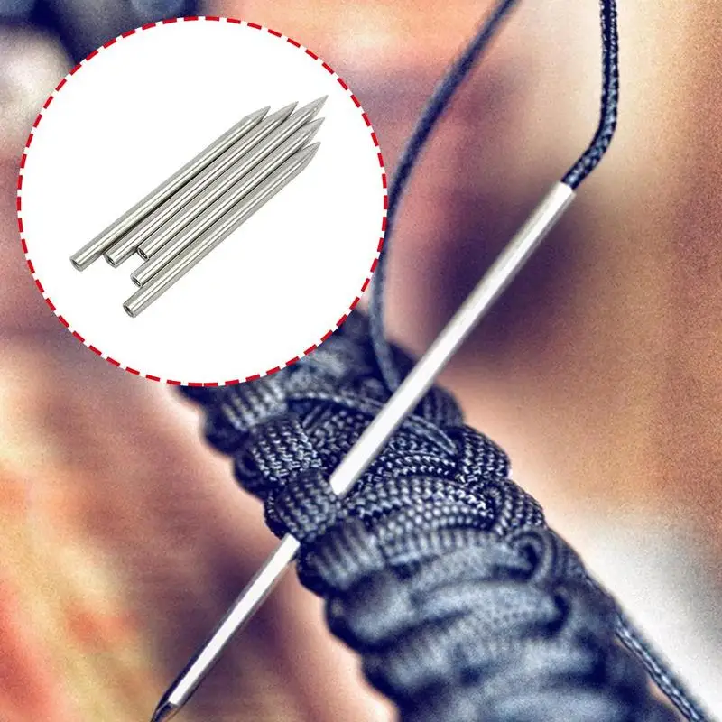 2 шт. спицы для вязания Паракорда серебристого цвета | Спорт и развлечения