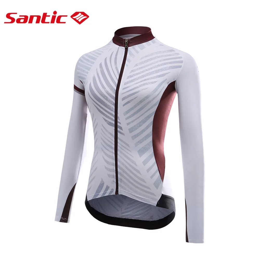 

Santic Summer Quick Dry long sleeve cycling jersey Women Men Road Bike clothing Male MTB Tops Wear Ropa Ciclismo Maillot Riding