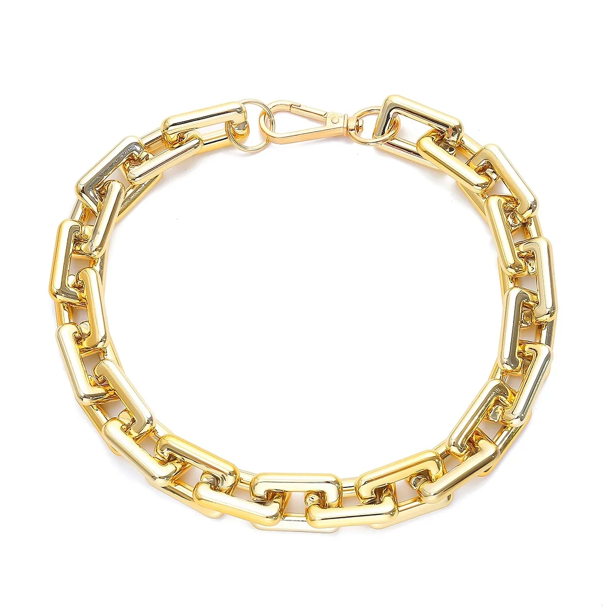 Exaggerated Fashion Hip-hop Simple Design Hollow Chain Ladies Necklace Geometric Square Punk Goth Fashion Jewelry
Exaggerated Fashion Hip-hop Simple Design Hollow Chain Ladies Necklace Geometric Square Punk Goth Fashion Jewelry