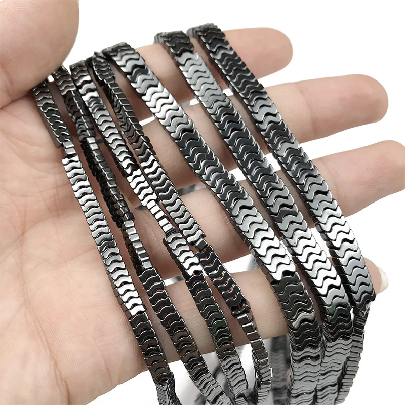 WLYeeS wave Shaped Black Hematite 4x1mm/6x2mm rectangle Natural Stone Spacer Loose beads for Jewelry Making Bracelet Necklace 15
WLYeeS wave Shaped Black Hematite 4x1mm/6x2mm rectangle Natural Stone Spacer Loose beads for Jewelry Making Bracelet Necklace 15