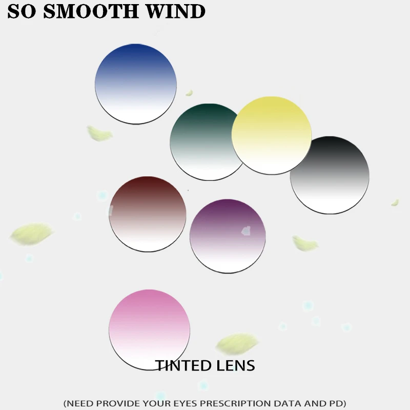 

1.56 1.61 1.67 Tinted Lens and Dyeing Gradient color Lenses Sunglasses Prescription Optical sun glasses lens free processing
