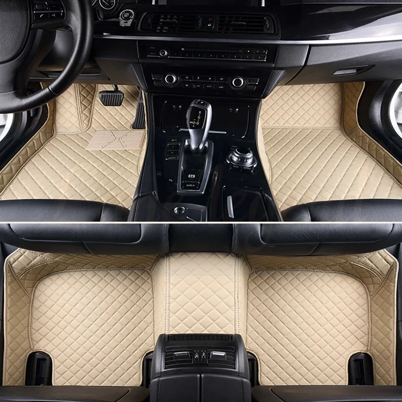 Автомобильные коврики для ног роскошные кожаные Коврики TOYOTA BMW BENZ Mazda Ford Hyundai land