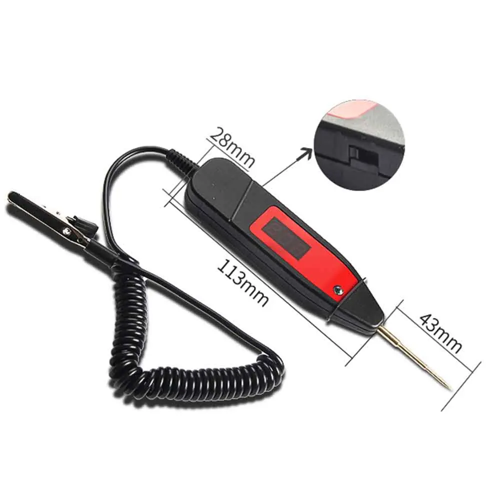 5-36V Car Voltage Tester Repair Pen Digital Display Automotive Voltage Detection Pen Light Circuit Test Tool
5-36V Car Voltage Tester Repair Pen Digital Display Automotive Voltage Detection Pen Light Circuit Test Tool