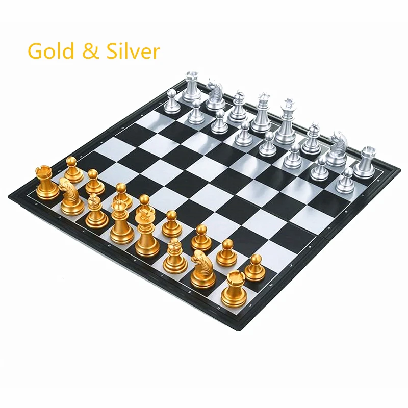 Medieval Chess Set With High Quality Chessboard 32 Gold Silver Chess Pieces Magnetic Board Sports Games Children Gifts
Medieval Chess Set With High Quality Chessboard 32 Gold Silver Chess Pieces Magnetic Board Sports Games Children Gifts