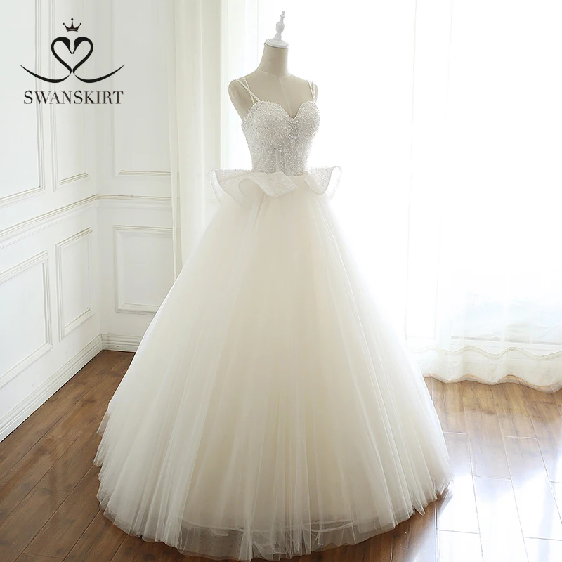 Beaded Sleeveless A-Line Wedding Dress 2023 Sweetheart Appliques Crystal Bridal Gown Lace Up SwanSarah A245 Vestido De Noiva
Beaded Sleeveless A-Line Wedding Dress 2023 Sweetheart Appliques Crystal Bridal Gown Lace Up SwanSarah A245 Vestido De Noiva