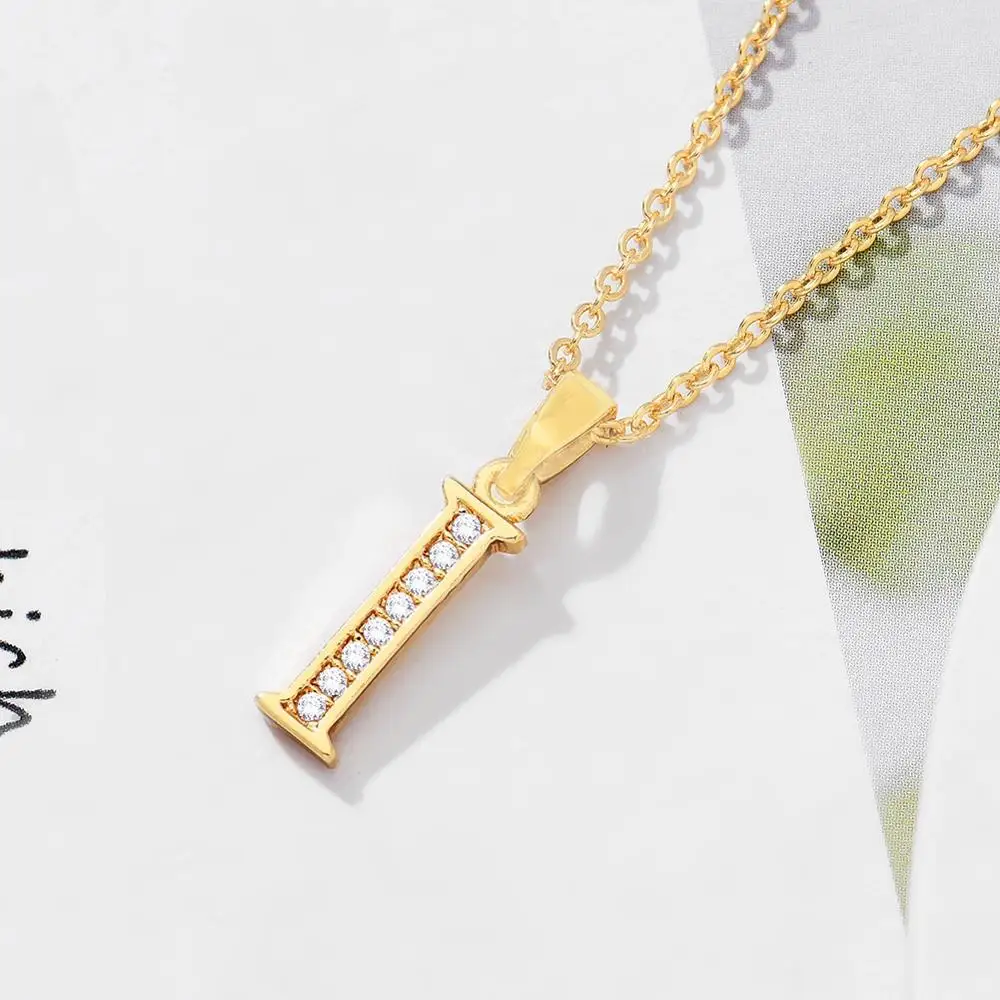 Woman Letter I Pendant Necklaces Fashion CZ Jewellery Gold Plated Color Cubic Zirconia Choker Necklace for Women Girlfriend
Woman Letter I Pendant Necklaces Fashion CZ Jewellery Gold Plated Color Cubic Zirconia Choker Necklace for Women Girlfriend