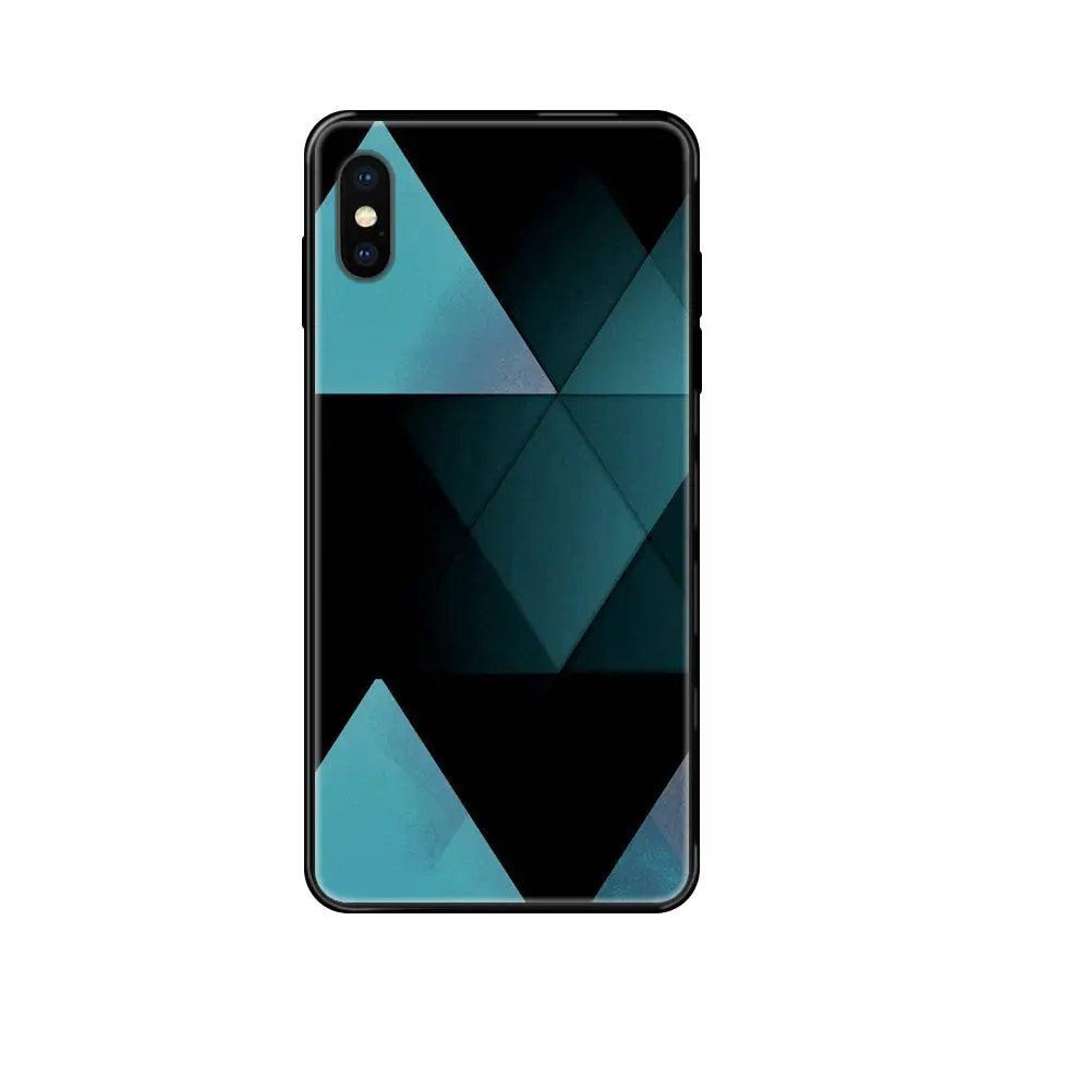 Hot Selling Fashion For Samsung Galaxy S5 S6 S7 S8 S9 S10 S10e S20 edge Lite Plus Ultra Geometric Blue Design Texture Wood | Мобильные