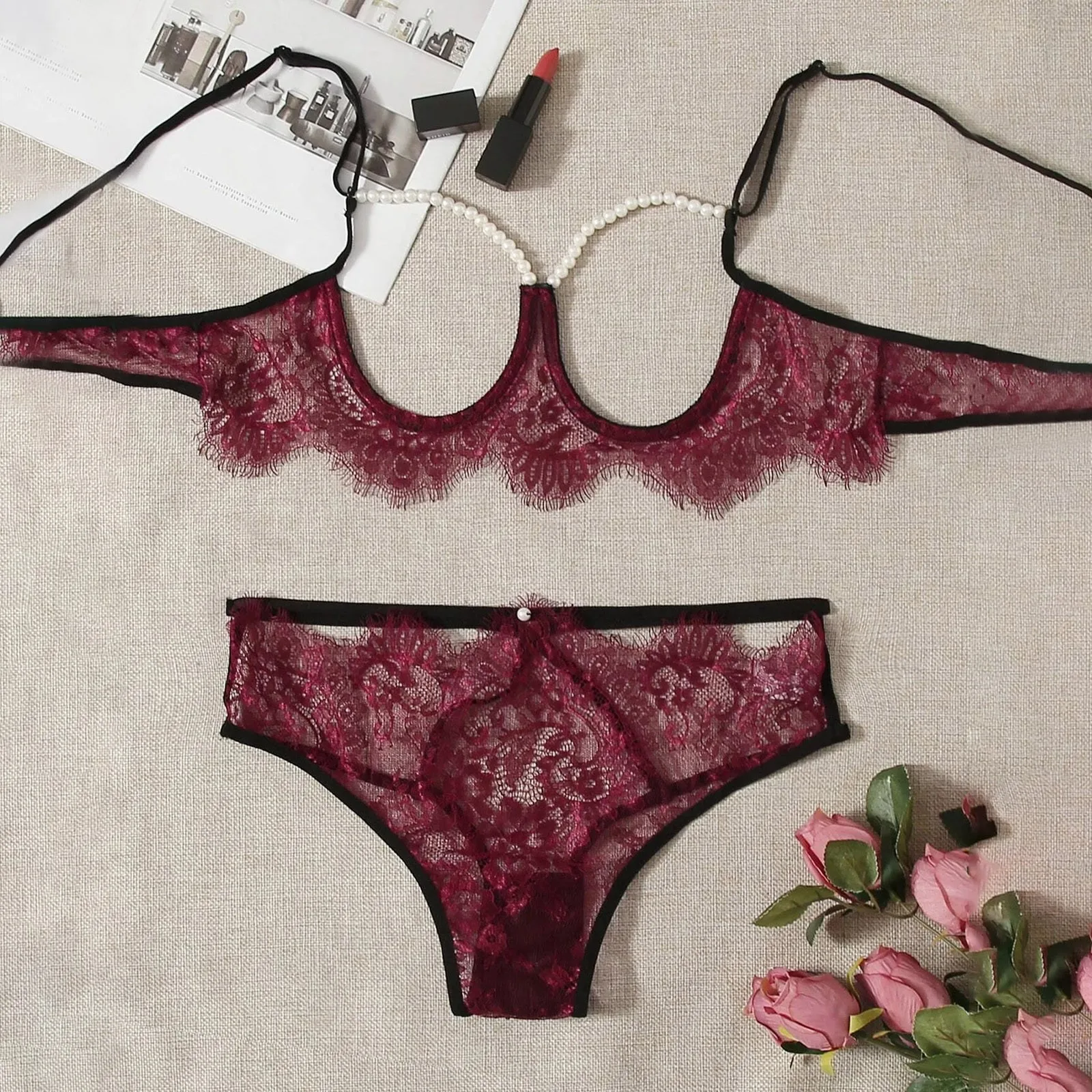 Lace Sexy Cut Out Bra Brief Sets Floral Embroidery Women Underwear Sensual Lingerie Women Sexy Lingerie Hot Sexy Underwear Set
Lace Sexy Cut Out Bra Brief Sets Floral Embroidery Women Underwear Sensual Lingerie Women Sexy Lingerie Hot Sexy Underwear Set