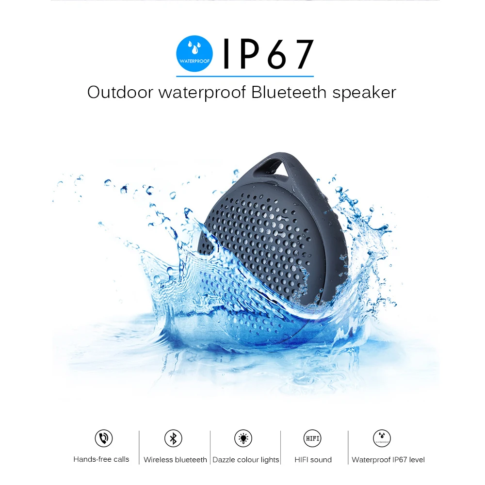 Powstro Mini Bluetooth Speaker Portable Waterproof Wireless Handsfree Speakers, For Showers, Bathroom, Pool, Car, Beach & Outdo
Powstro Mini Bluetooth Speaker Portable Waterproof Wireless Handsfree Speakers, For Showers, Bathroom, Pool, Car, Beach & Outdo