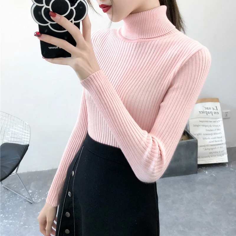 2019 Autumn Winter New Korean Slim Fit Thick Knitted Turtleneck Sweater Soft Jumpers Fashion Femme Elasticity Pullovers Sweaters
2019 Autumn Winter New Korean Slim Fit Thick Knitted Turtleneck Sweater Soft Jumpers Fashion Femme Elasticity Pullovers Sweaters