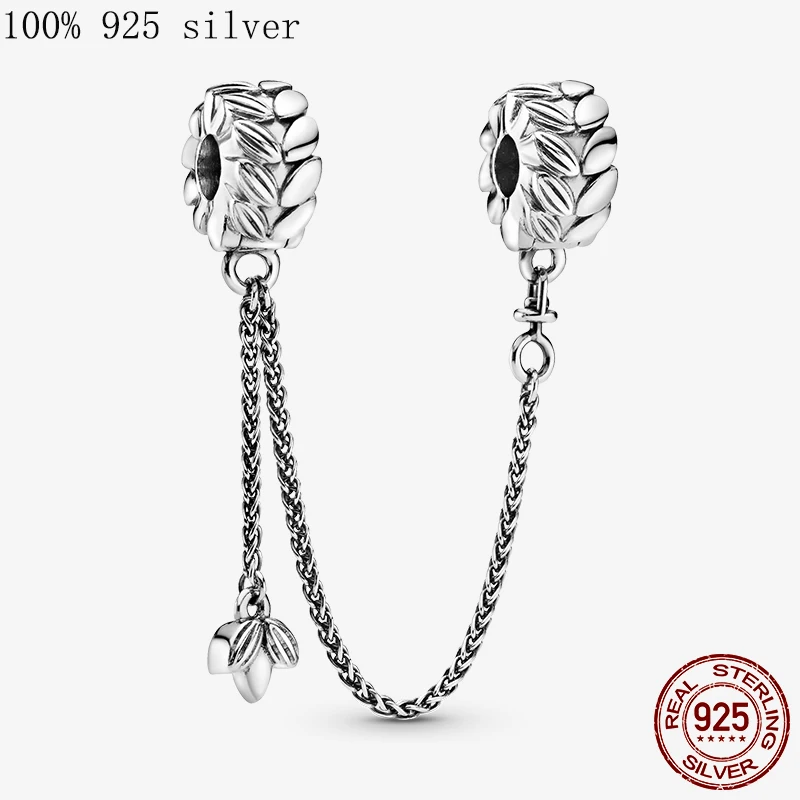 2021 925 Sterling Silver Wheat ear carved fixed clip safety chain Charm Bead Fit Original Pandora Bracelet Women Jewelry Making
2021 925 Sterling Silver Wheat ear carved fixed clip safety chain Charm Bead Fit Original Pandora Bracelet Women Jewelry Making
