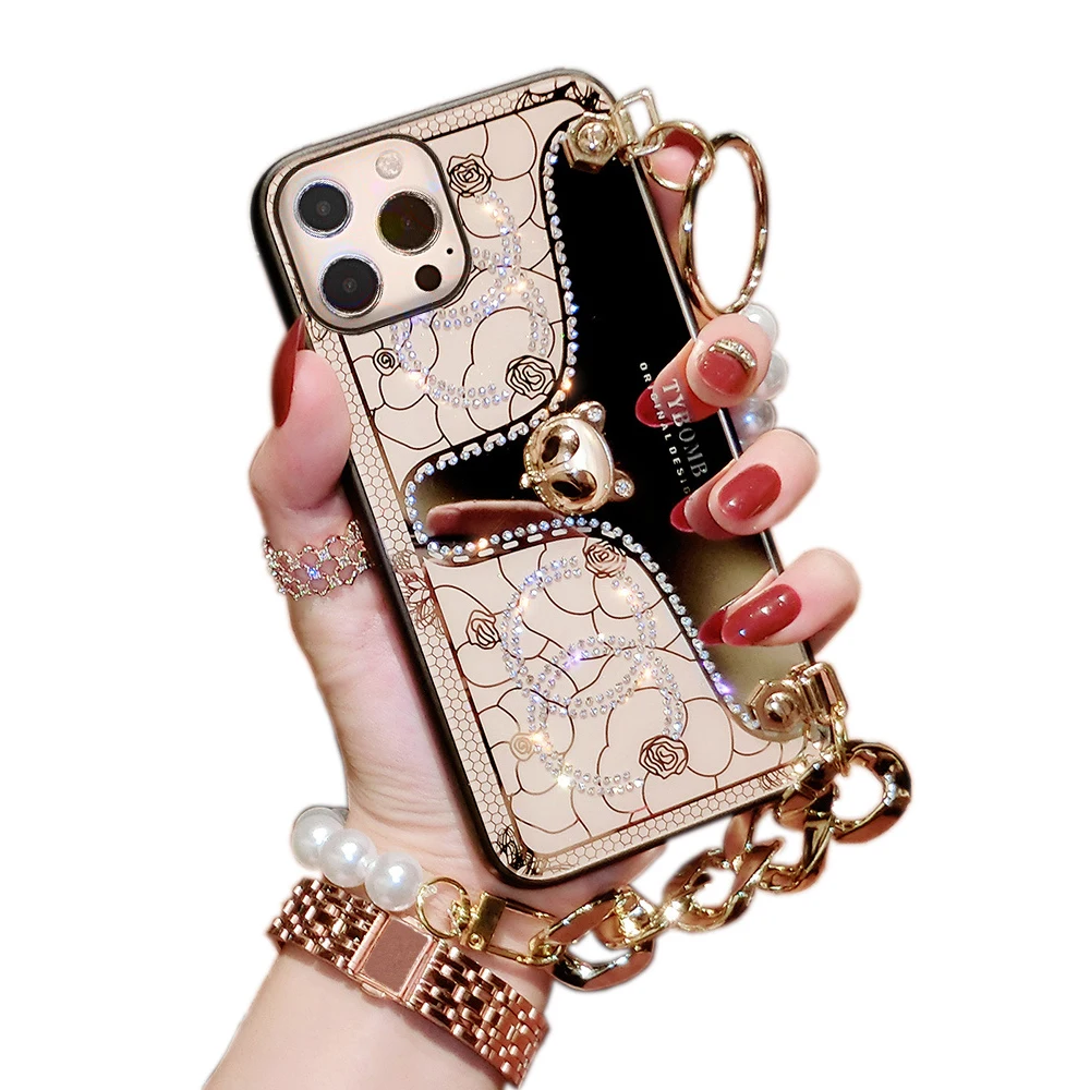 iphone 13 pro max case, iphone 12 pro max case Cute Gold luxury Floral Bling Glitter Mirror With Hand Strap For Girls Women
iphone 13 pro max case, iphone 12 pro max case Cute Gold luxury Floral Bling Glitter Mirror With Hand Strap For Girls Women