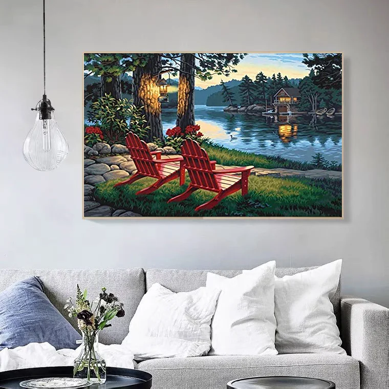 GXMUL New 5D Diamond Painting Evening Landscape Picture Living Room Bedroom Full Diamond Decoration Picture DIY 2021
GXMUL New 5D Diamond Painting Evening Landscape Picture Living Room Bedroom Full Diamond Decoration Picture DIY 2021