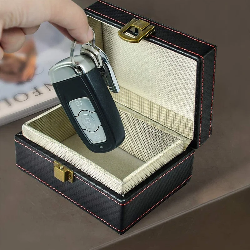 

Защита от кражи Faraday Box RFID Faraday, брелок для защиты от радиации, устройство для защиты от радиоизлучения, автомобильный блокировщик сигнала бе...