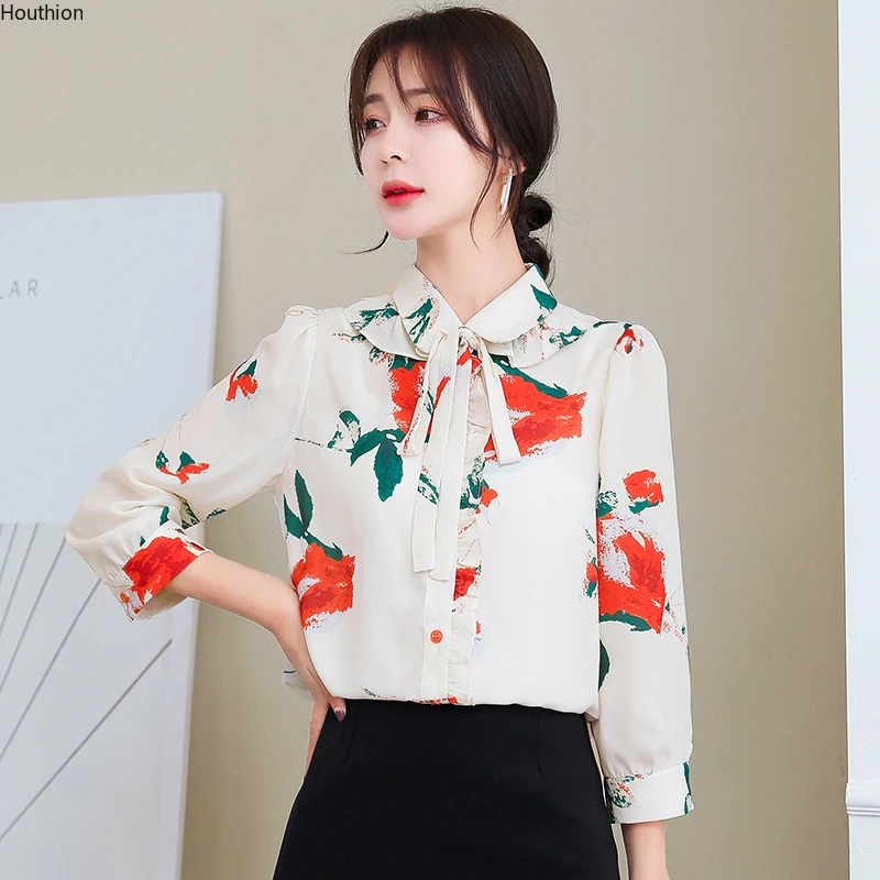 Women's Blouses Fashion Tops Polo Shirt Casual Shirts Loose Chiffon Blouse 3/4 Sleeve Top Korean New Summer
Women's Blouses Fashion Tops Polo Shirt Casual Shirts Loose Chiffon Blouse 3/4 Sleeve Top Korean New Summer