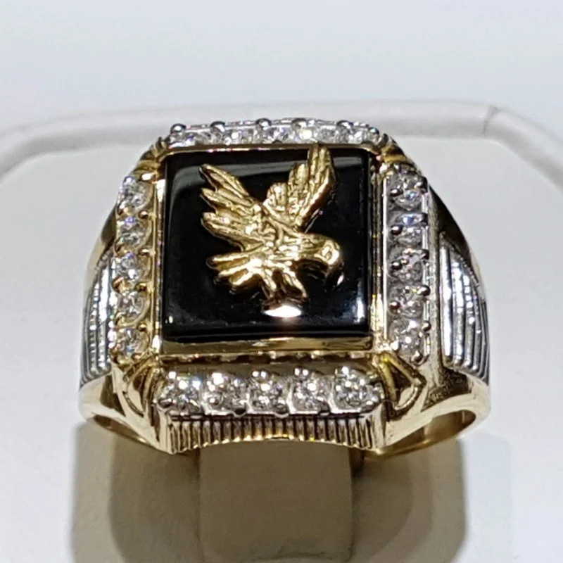 Two-tone Enamel Eagle Flying Rings Persoanlity Hip Hop Punk Rings Birthday Party Banquet Ring Wild Rhinestone Ring ForMen
Two-tone Enamel Eagle Flying Rings Persoanlity Hip Hop Punk Rings Birthday Party Banquet Ring Wild Rhinestone Ring ForMen
