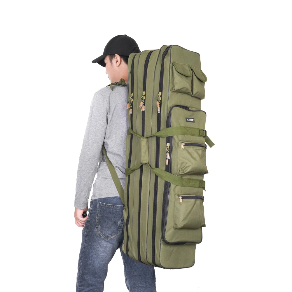 100cm 3 Layer Fishing Bag Foldable Waterproof Fishing Tackle Duffle Bag Fishing Rod Reel Lure Storage Bag Fishing Accessories
100cm 3 Layer Fishing Bag Foldable Waterproof Fishing Tackle Duffle Bag Fishing Rod Reel Lure Storage Bag Fishing Accessories