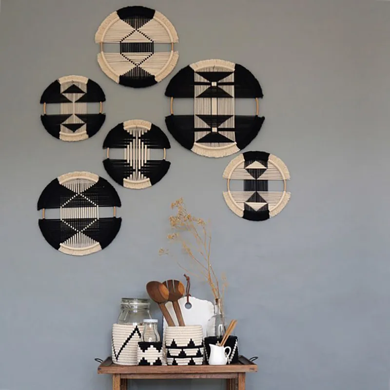 Nordic Woven Macrame Wall Hanging Bohemian Round Tapestry Handmade TV Background Wall Homestay Home Decoration Wall Tapestry
Nordic Woven Macrame Wall Hanging Bohemian Round Tapestry Handmade TV Background Wall Homestay Home Decoration Wall Tapestry