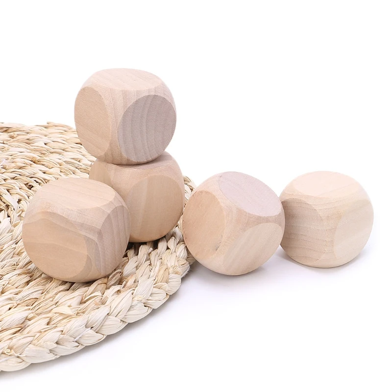 40mm Blank Wood Dice Kid Toys Printing Engraving Write Painting DIY Family Game 
40mm Blank Wood Dice Kid Toys Printing Engraving Write Painting DIY Family Game
