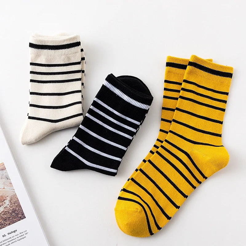 Socks Men's Ins Summer Medium Stockings Striped Combed Cotton Tube Socks White Socks Women
Socks Men's Ins Summer Medium Stockings Striped Combed Cotton Tube Socks White Socks Women