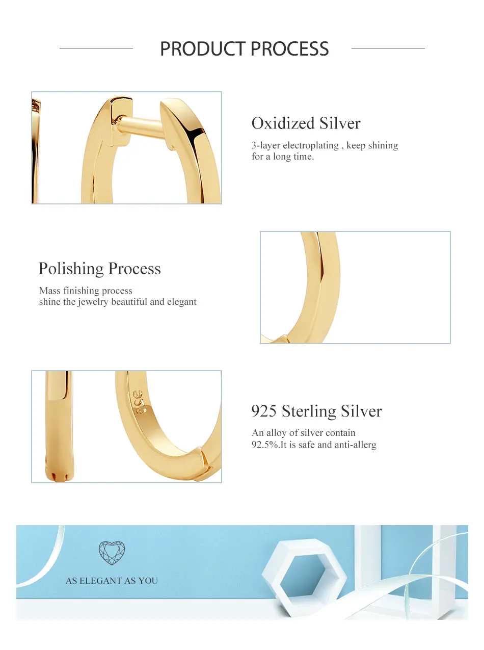 ELESHE INS 18K Gold Plated Hoop Huggies Earrings for Women 925 Sterling Silver Circle Earrings Statement Jewelry Unique Gift
ELESHE INS 18K Gold Plated Hoop Huggies Earrings for Women 925 Sterling Silver Circle Earrings Statement Jewelry Unique Gift