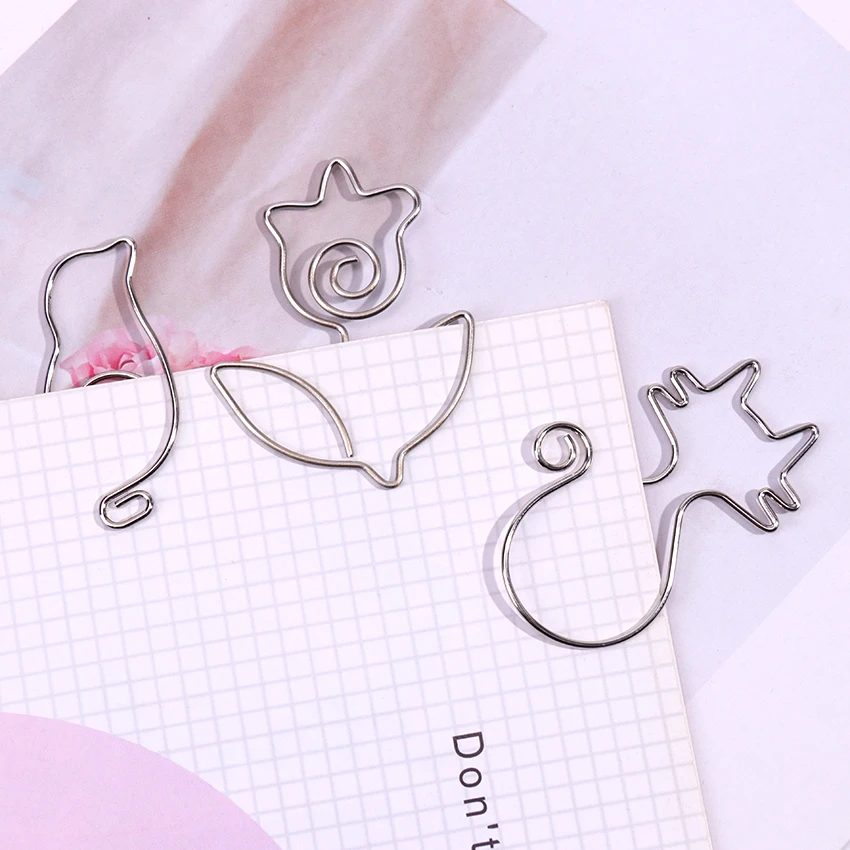 1PC Metal Cat Rose Shape Paper Clips Silver Color Funny Kawaii Bookmark Office School Stationery Marking Clips
1PC Metal Cat Rose Shape Paper Clips Silver Color Funny Kawaii Bookmark Office School Stationery Marking Clips