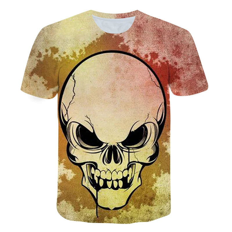New Summer Kids tshirts Skull Digital printing T-shirt 3D Round Neck Short Sleeve Tee for Boys and Girls Cool Children's Clothes 
New Summer Kids tshirts Skull Digital printing T-shirt 3D Round Neck Short Sleeve Tee for Boys and Girls Cool Children's Clothes